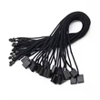 Hang Tag String Black with Plastic Fastener 165mm - 200pcs